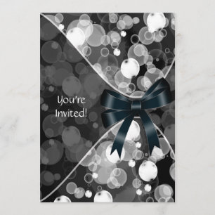 Sierlijke bubbel feest uitnodiging template