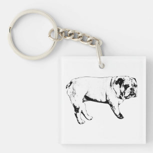Sierlijke Bulldog Sleutelhanger