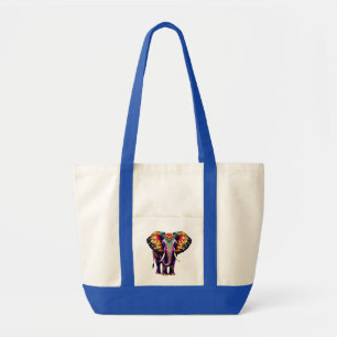 Sierlijke Cartoon Olifant Tote Bag