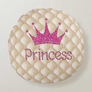 Sierlijke Chic Parels, Tiara, Prinses, Glitterend Rond Kussen