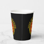 Sierlijke Chinese Nieuwjaar Dragon Papieren Bekers (Rechts)