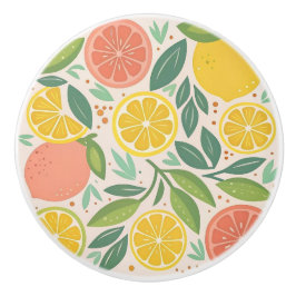 Sierlijke citrus keramische knoppen