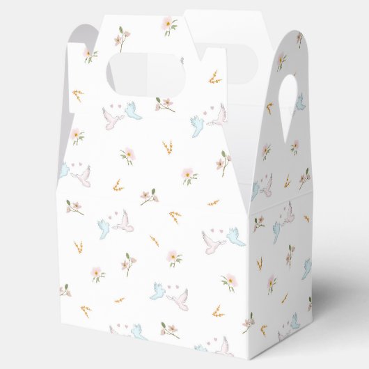 sierlijke duiven bedankdoosjes (Geopend)