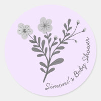 Sierlijke Florals Elegant Chic CUSTOM BABY SHOWER