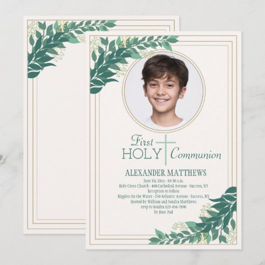 sierlijke foto religieus kaart (Voorkant / Achterkant)