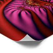 Sierlijke Fractale Spiralen Poster (Hoek)