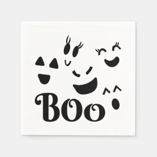 Sierlijke Gezicht van een Cute Geest, Boe, Hallowe Servet