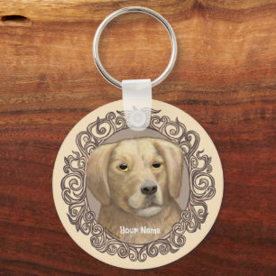 Sierlijke Golden Retriever sleutelhanger