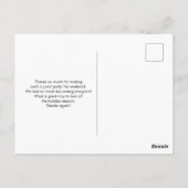 Sierlijke Gouden Sneeuwvlokken Kerst Bedankt Briefkaart (Achterkant)