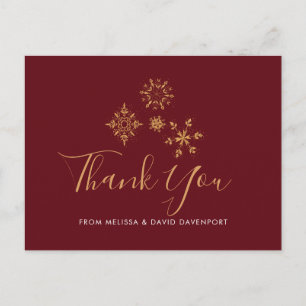Sierlijke Gouden Sneeuwvlokken Kerst Melding van D Briefkaart