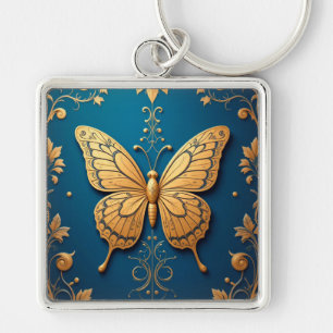 Sierlijke Gouden  🦋 Vlinder Kunst Cadeau 🦋 Sleutelhanger