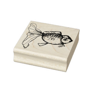 Sierlijke Goudvis Rubberstempel