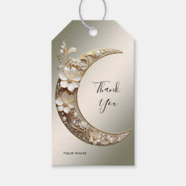 Sierlijke Halvemaanframe Cadeaubijsluiter Cadeaulabel
