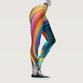 Sierlijke heldere regenboog waterval leggings (Rechts)