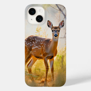 Sierlijke herten in het bos Natuur ontwerp Case-Mate iPhone 14 Hoesje