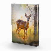 Sierlijke herten in het bos Natuur ontwerp Fotoblokken (Rechts)