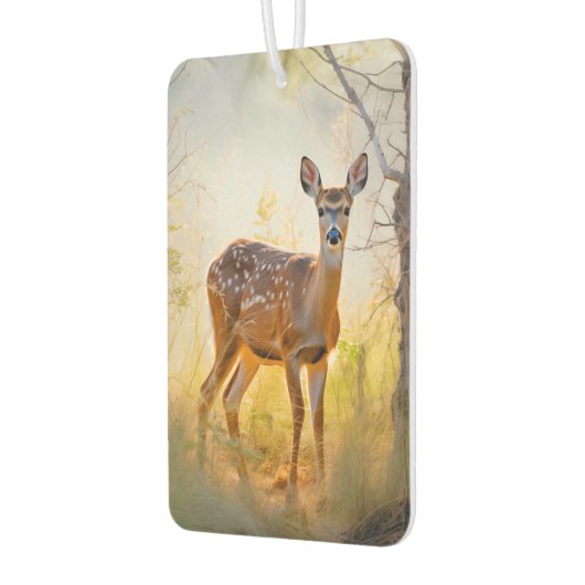 Sierlijke herten in het bos Natuur ontwerp Luchtverfrisser (Links)