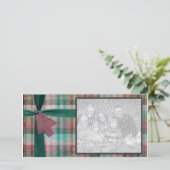 Sierlijke Kerstfoto Sjabloon (Staand voorkant)