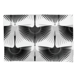 sierlijke kraan: oosterse vogel patroon kussensloop