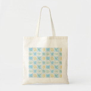Sierlijke naadloze Amalfi-stijlpatroon Tote Bag