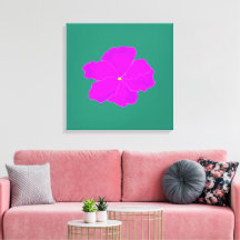 Sierlijke Paarse gestrekte canvasprint