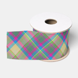Sierlijke Plaid Grosgrain Lint