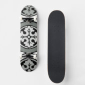 Sierlijke Renaissance Rozet Tegelontwerp Skateboard (Voorkant)