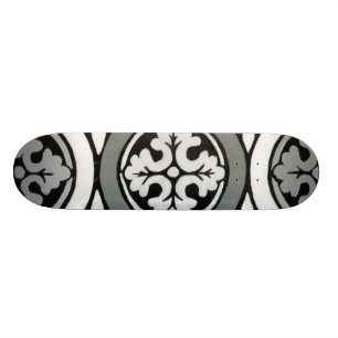 Sierlijke Renaissance Rozet Tegelontwerp Skateboard