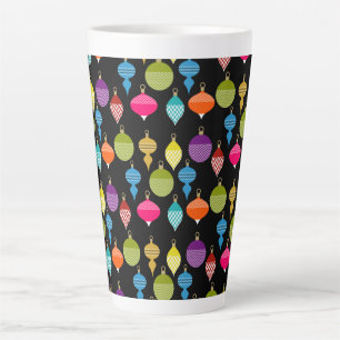 Sierlijke Retro Kerstmis Decoratieve Bal Latte Mok