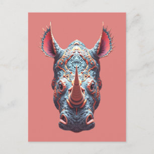 Sierlijke Rhono Portret - Psychedelische Geest Mas Briefkaart