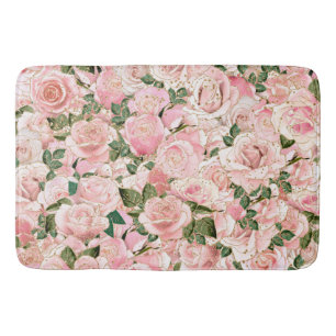 Sierlijke Roze Goud Glam Roos Botanisch Badmat