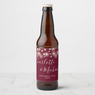 Sierlijke Sliertverlichting Burgundy Trouw Bier Etiket