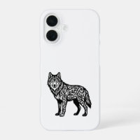 Sierlijke Stamwolf met Decoratieve Krullen