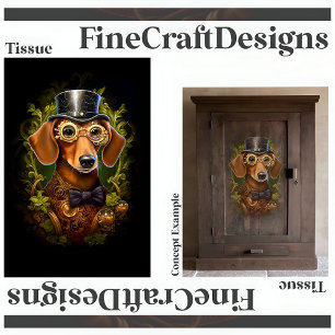 Sierlijke Steampunk Das Decoupage Rechts 149 Tissuepapier