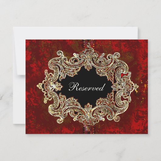 Sierlijke stoelkaart voor feesttafel kaart (Voorkant)