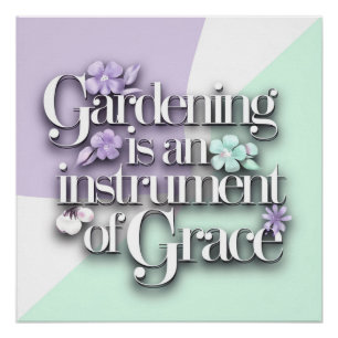 Sierlijke tuin thema perfect poster