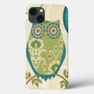Sierlijke uil met ronde ontwerpen iPhone 13 hoesje