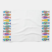 Sierlijke vissen theedoek (Horizontaal)