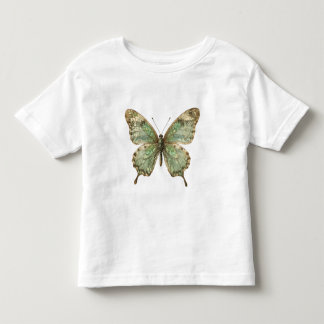 Sierlijke vlinder met vleugels in bladpatroon kinder shirts