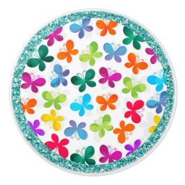 sierlijke vlinders keramische knop