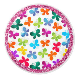 sierlijke vlinders keramische knop