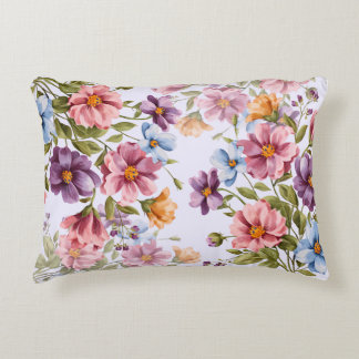 Sierlijke Waterverf Floral Accent Pillow Kussen