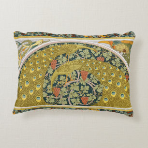 Sierlijke William Morris stijl Pauw Druivenrank Ku Accent Kussen