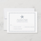 sierlijke zeester | Bruiloft RSVP (Voorkant)