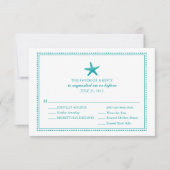 sierlijke zeester | Bruiloft RSVP (Voorkant)