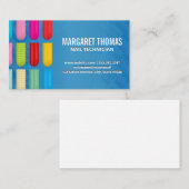 Siernagels | Vrouwenschoonheid Pedicure Visitekaartje (Voorkant / Achterkant)