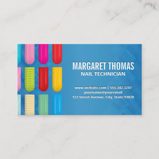 Siernagels | Vrouwenschoonheid Pedicure Visitekaartje (Voorkant)