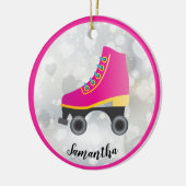 Sierobject met ontwerp voor roller skating keramisch ornament (Links)