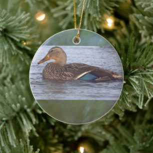 Sierobject Wilde Eend Keramisch Ornament