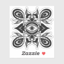 Sieroog - Weirdcore Botanische Tattoo Stijl